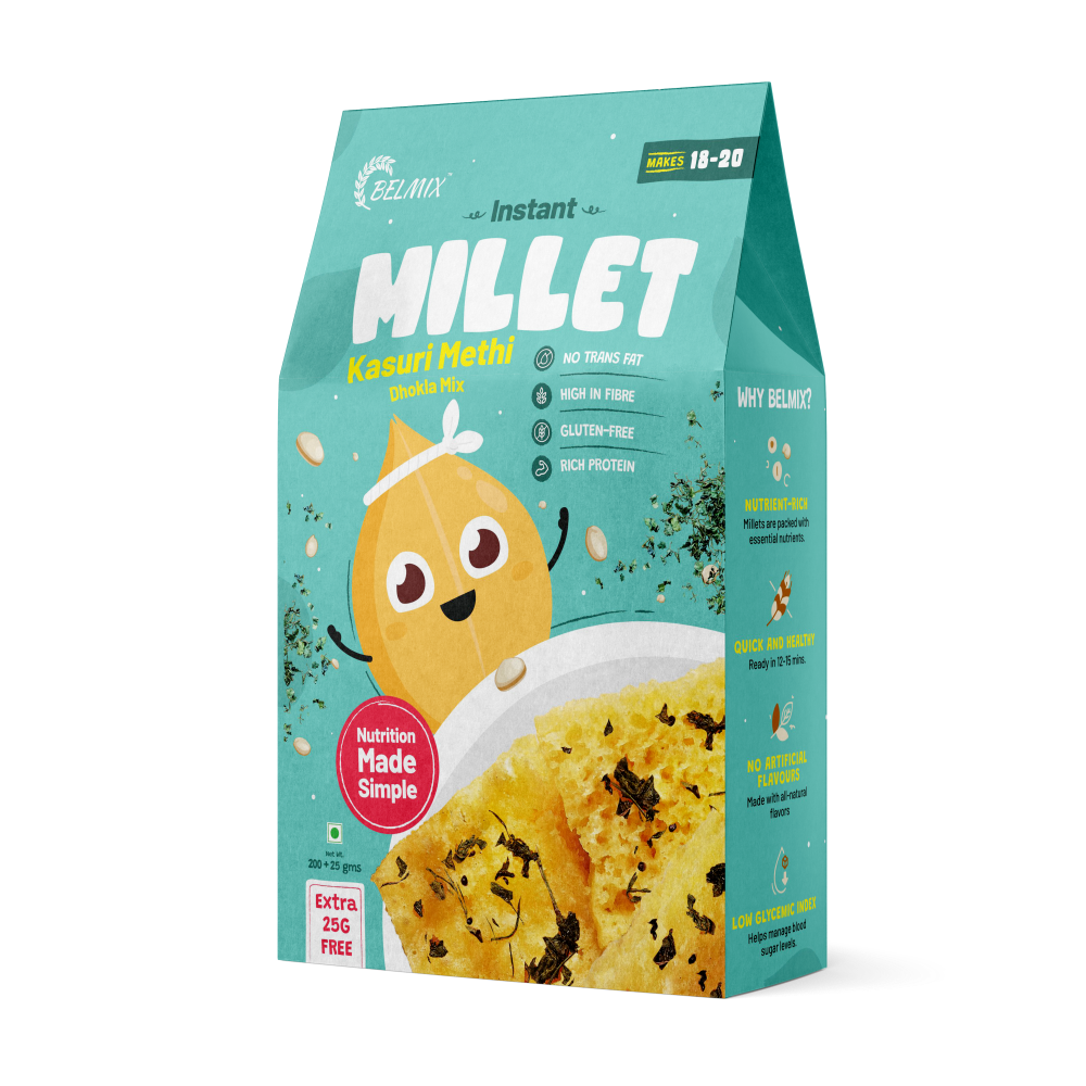 Instant Millet Kasuri Methi Dhokla