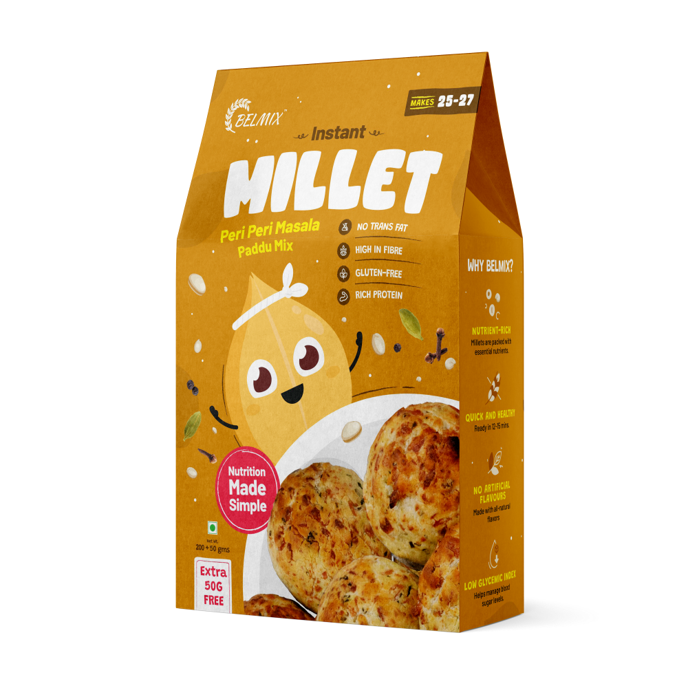 Instant Millet Peri Peri Masala Paddu